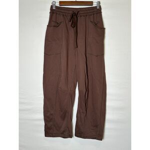 Women's Drawstring Wide Leg Lounge Casual Sweatpants Drawstring Waist Size M